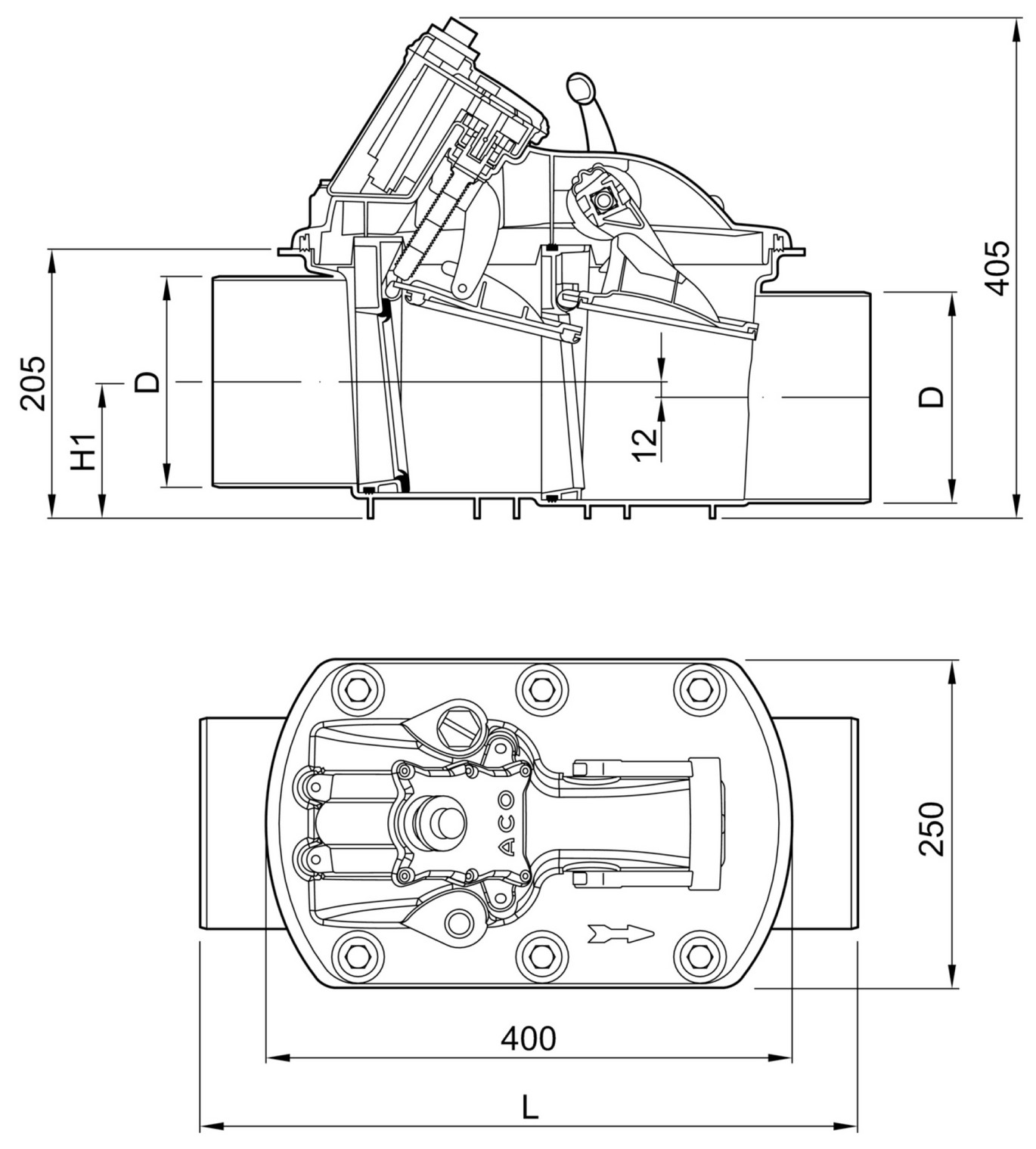 ACO Quatrix K 2 Crtež