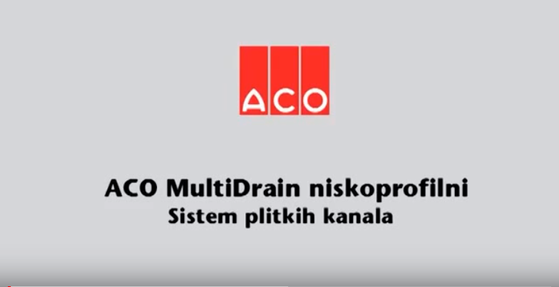 ACO MultiDrain niskoprofilni sistem plitkih kanala