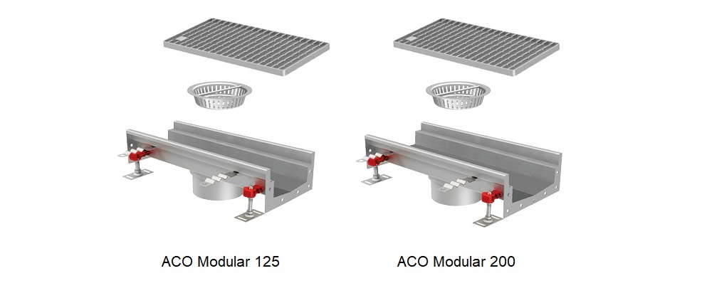 ACO Inox Modular kanali 125 i 200