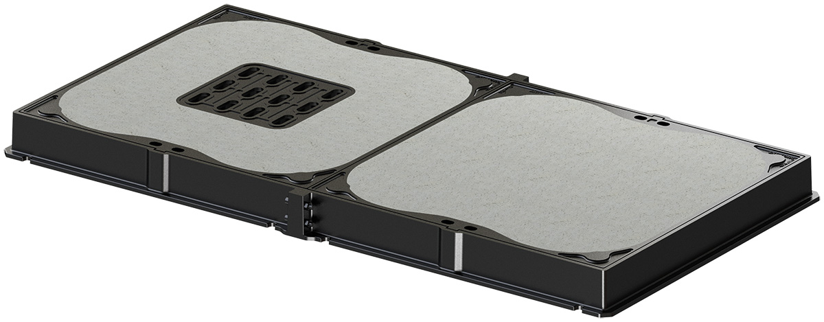 Poklopac svetle širine 700 x 1470 mm, sa ventilacijom