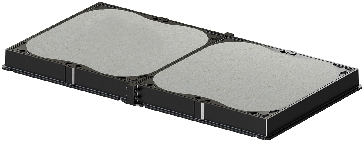 Poklopac svetle širine 700 x 1470 mm, bez ventilacije