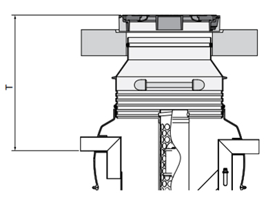 ACO Oleopator P-X Nadvišenje D400 Crtež