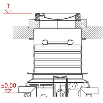 Tehn Crt Za Tabelu  POKLOPAC D400