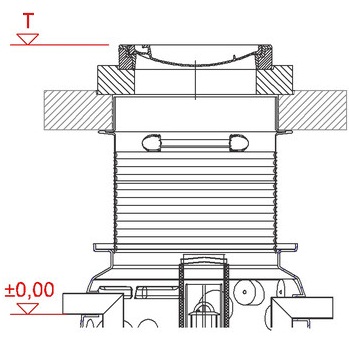 Tehn Crt Za Tabelu  POKLOPAC D400